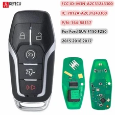 164-R8117 Smart Remote Key Fob 5 Button for 2015 2016 2017 Ford F-150 F-250