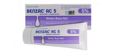 BENZAC AC 5 Gel Benzoyl Peroxide Acne Pimple Galderma France 60g