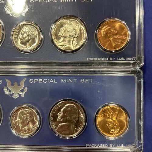 Lot Of 4 1965 US Special Mint Sets Silver Half Genuine Govt Case Box& Holder SMS - Picture 17 of 24