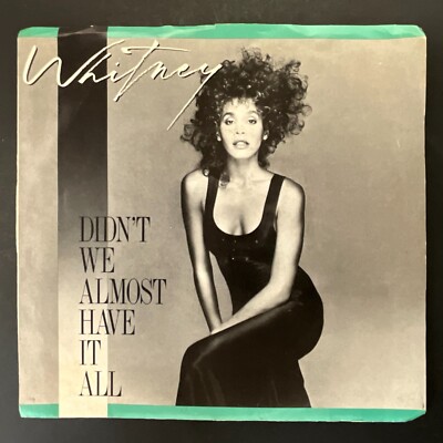 Whitney Houston, Didn't We Almost Have It All / Shock Me, 7'' 45rpm, Vinyl VG