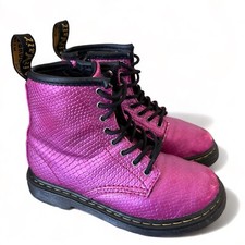 Dr Martens 1460 J Rosa Reptile Emboss Size 10 Kids