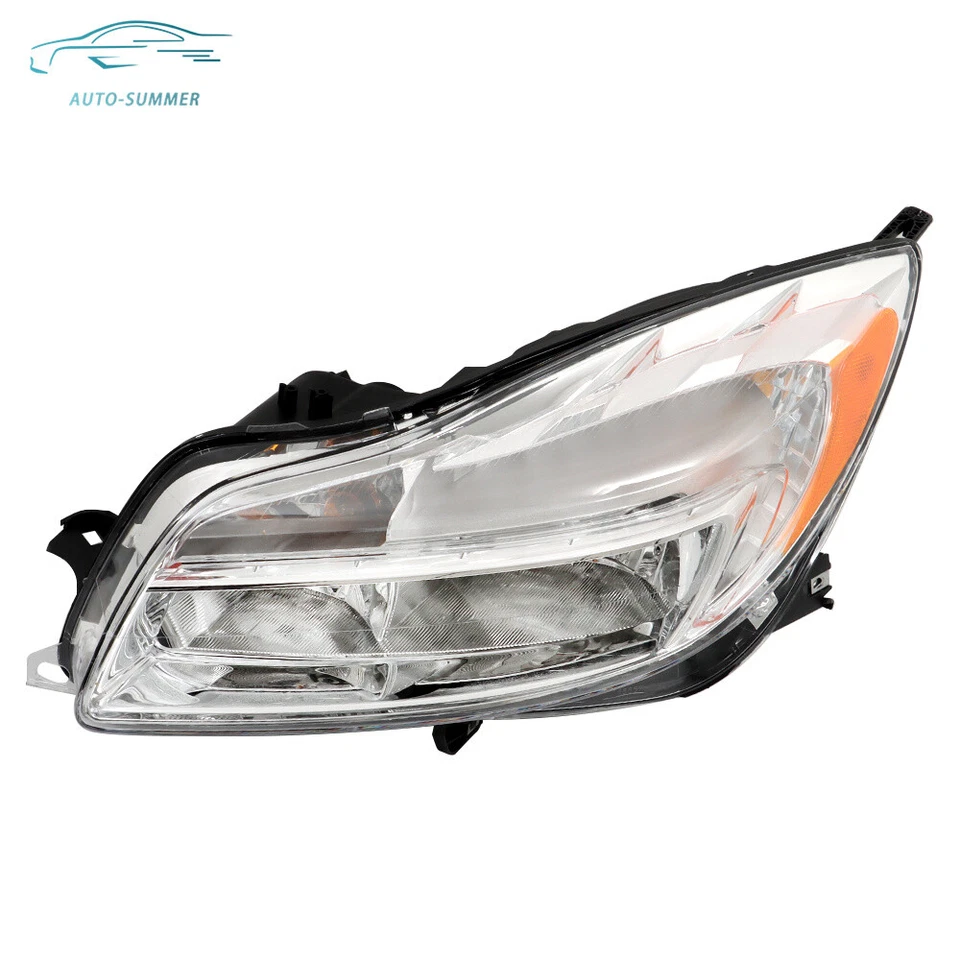 Headlight W/O DRL Headlamp Driver Side For 2011 2012 2013 Buick Regal Halogen Foto 3 de 4