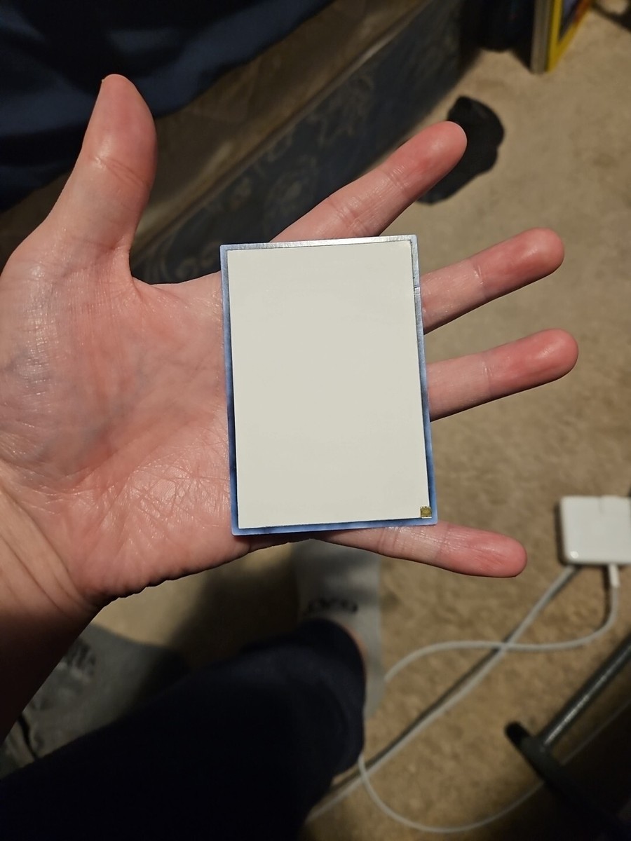 yugioh test print misprint error card blank white borders very