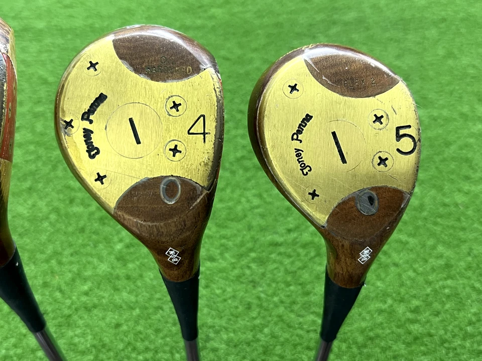 TONEY PENNA B&M PERSIMMON 3 4 5 WOOD SET Right Steel Dynamic Instant-Action #2 - Image 3 of 4