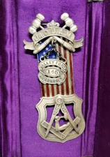 Jr OUAM United Auto Mechanics Sterling Silver Medal Valley Forge Council 145