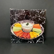 Sierra Glass Chip and Dip Relish Tray The Tuscany Collection