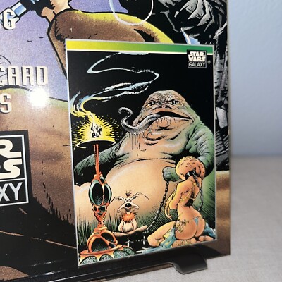 1993 Topps Star Wars Galaxy Base Duel on the Death Star! With