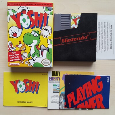 NES Yoshi in OVP mit Anleitung US Version Boxed Game NTSC Spiel REV-A