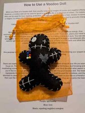 Hand made to order -Voodoo Doll complete with pins and
