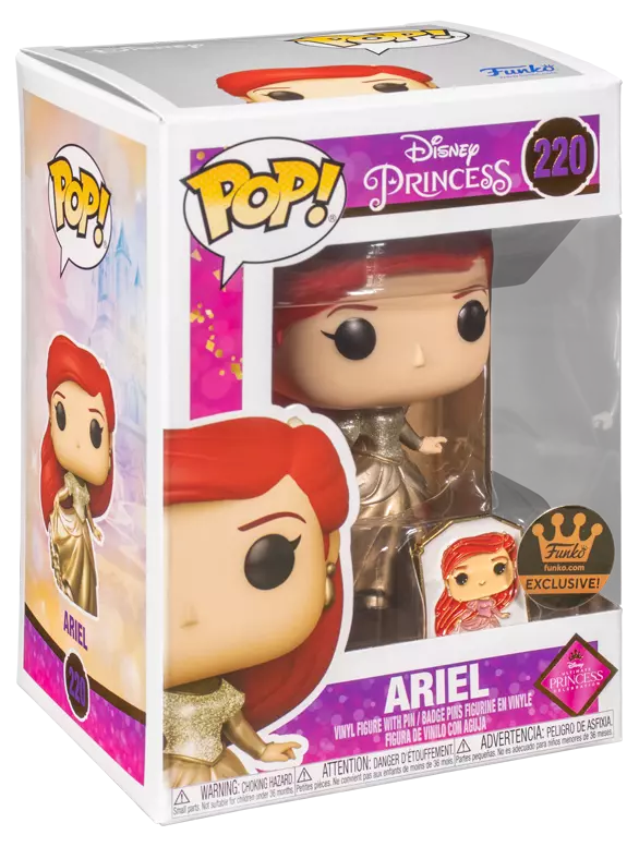 Figura de Ação Funko Princesa Pop para Crianças, Ariel #220, Bela