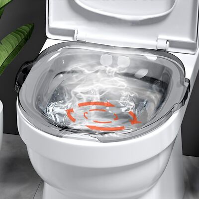 Faltbares Sitzbad Bidet Einsatz Sitzbadewanne für die Toilette Wochenbettpflege