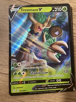 Trevenant V 013/203 Evolving Skies Ultra Rare Pokemon Card Never