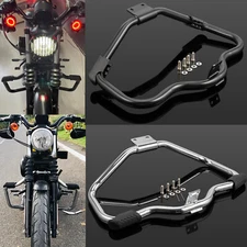 Sportster Mustache Engine Guard Crash Bar for Harley 2004-up Iron XL 883 1200