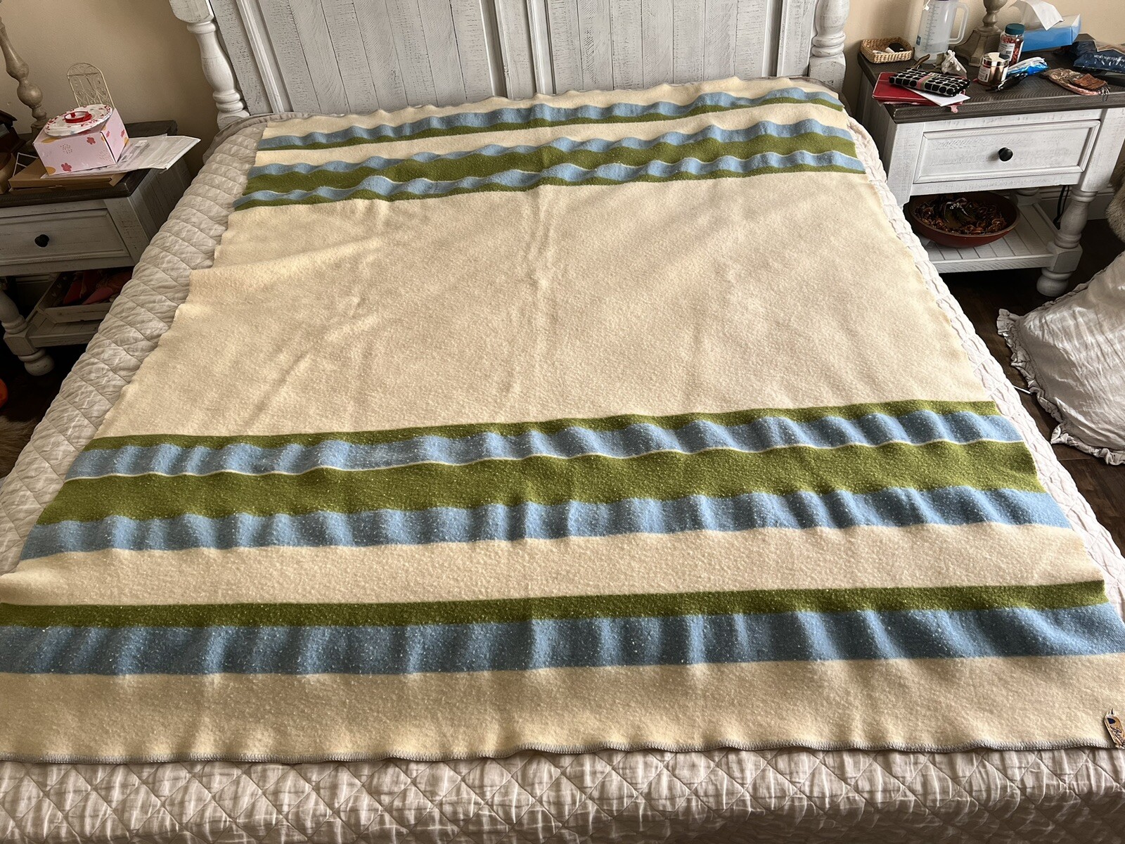 VINTAGE BARON WOOLEN MILLS WOOL BLANKET eBay