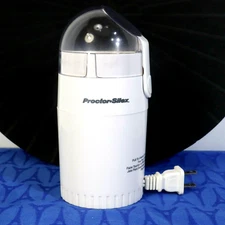 Proctor Silex Electric Coffee / Spice Grinder Mill Stainless Steel Blades. White