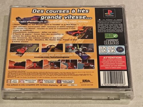 HOT WHEELS TURBO RACING SONY PS1 PLAYSTATION 1 SLIM PS2 PS3 - Photo 2/4