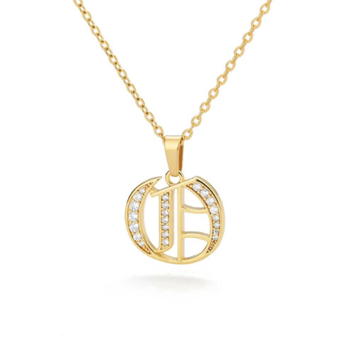 Collar Inicial Capital Acero Inoxidable Mujeres Joyería Colgante Cadena Gargantilla Regalo - Imagen 32 de 44