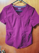 Women's XS Scrubstar Ultimate Maroon V-Neck Scrub Top