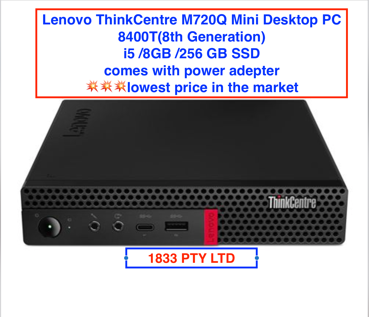 Lenovo ThinkCentre M720q Desktop PC - 3