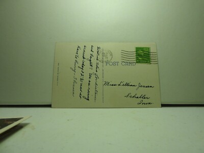 Postcard View of Point Ann McGregor Iowa Posted 1950 Train Pub Curt Teich   E682