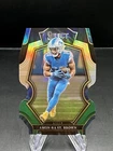 2022 Panini Select Football Black and Green Prizm Die-Cut Amon-Ra St. Brown #133
