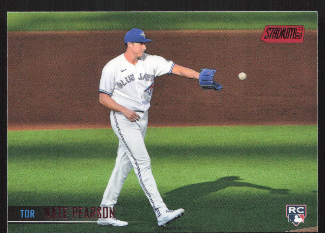 2021 Topps Stadium Club Nate Pearson 7 RC Red Foil | Toronto Blue Jays