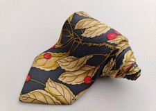 Hermes Paris Les Merises By Antoine de Jacquelot Necktie Silk Scarf Pattern Tie