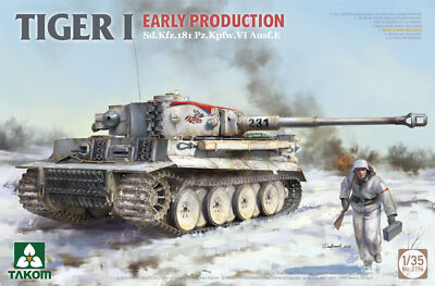 TAKOM 2196 1/35 Sd.Kfz.181 Pz.Kpfw.VI Ausf.E Tiger 1 Early Production Model Kit