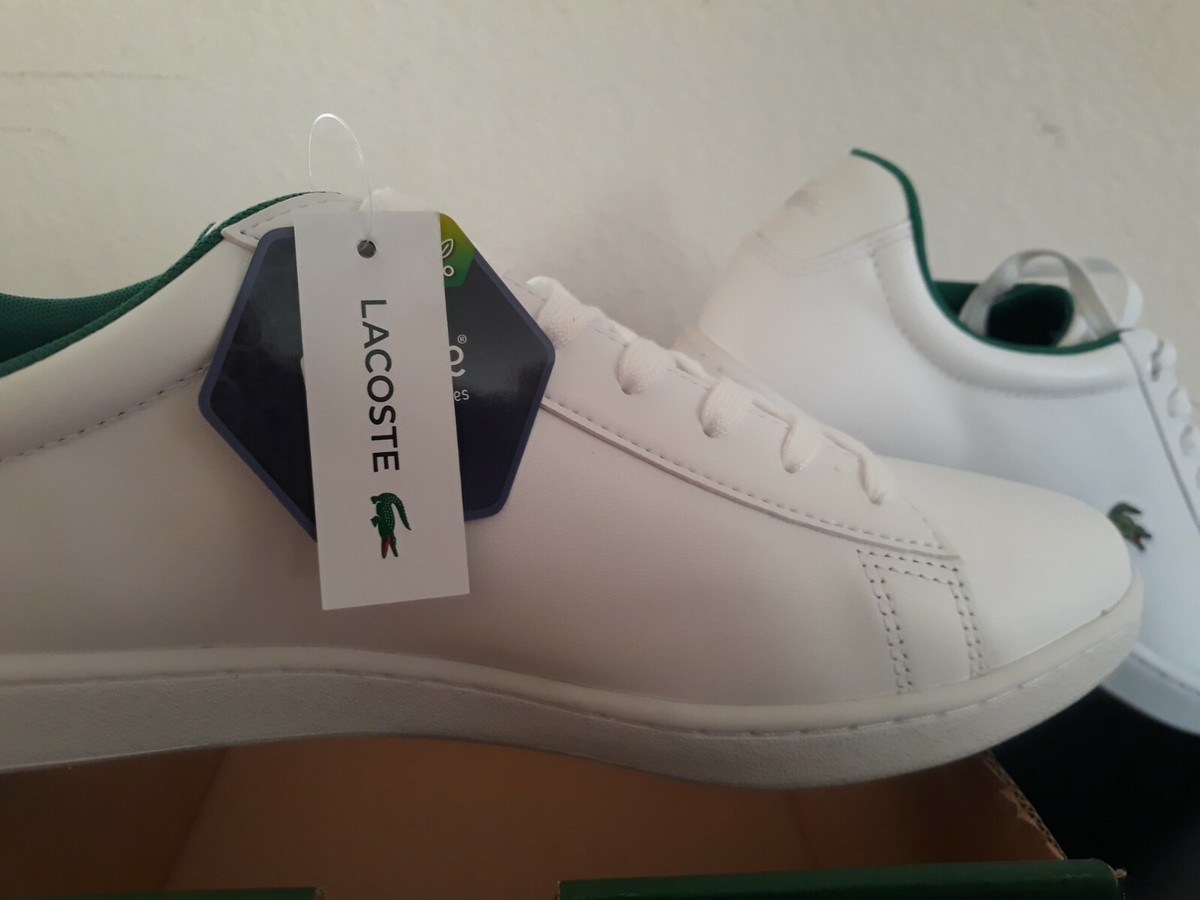 LACOSTE Men\'s  HYDEZ 119 1 P SMA White/Green Leather Shoes New No Box Lacoste Hydez 119 Mens Leather Classic Sneaker Casual White  main image 2