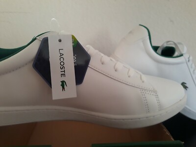 NEW LACOSTE HYDEZ 119 Leather sneakers in White / Green Size  display picture 2