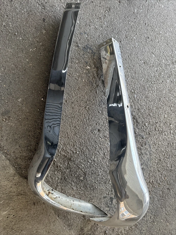 Pares de cantos de para-choque Opel Rekord Olympia cromado vintage anos 1950 -60 clássico Opel - Imagem 4 de 4