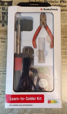 RadioShack Learn To Solder Kit 32 pcs - Unused New In Box STEM Education