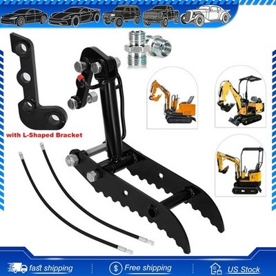 Mini Excavators Hydraulic Thumb Clip, Thumb Below 3 Tons with L-Shaped Bracket