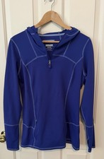 Woman?s Kirkland 1/4 Zip - Royal Blue- Medium- Hooded