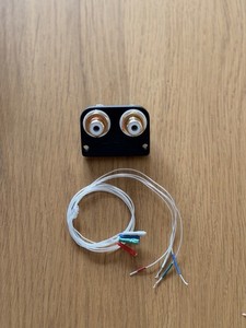 SME 3009 tonarm Upgrade Kit RCA Connectors + Rewire Cable, Pure Silver 5N Litz