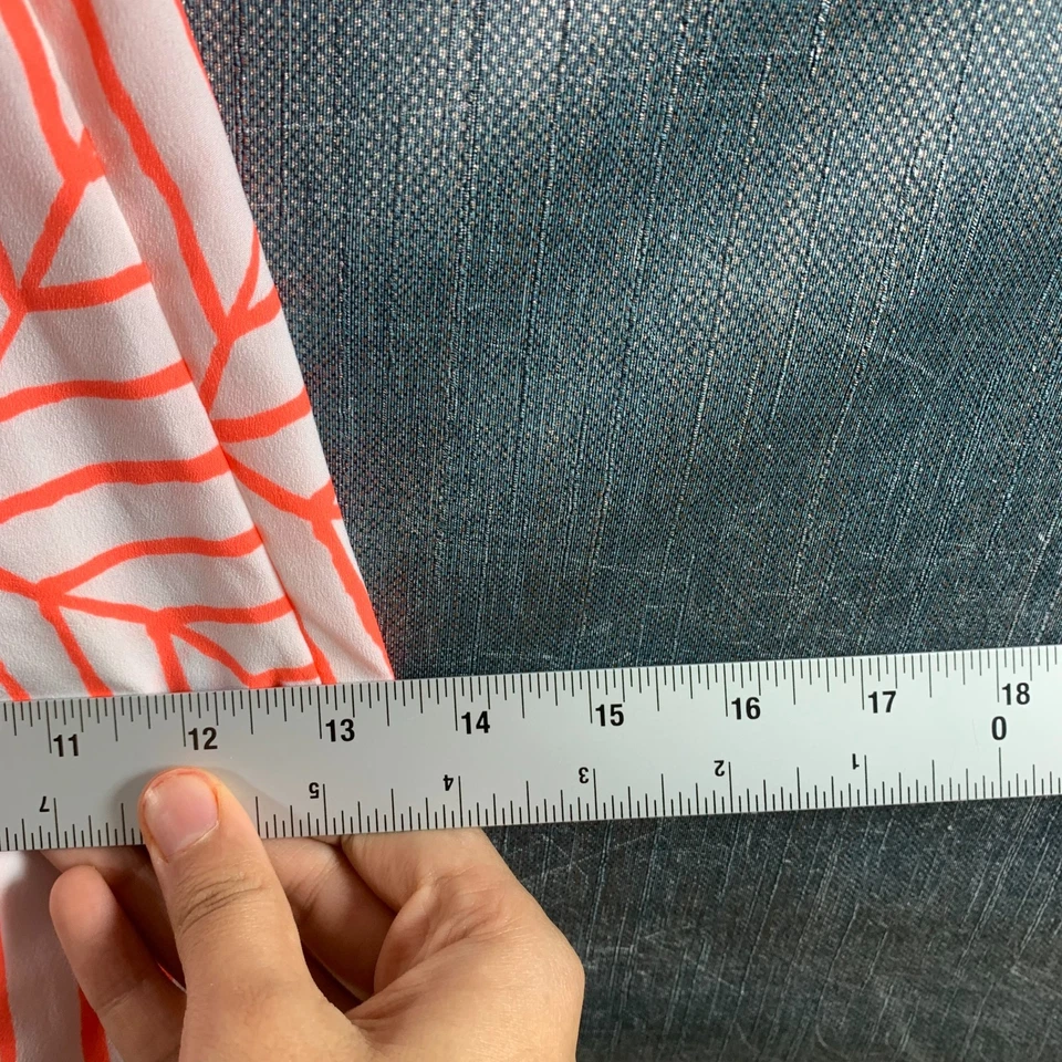 Mono de mujer Vineyard Vines talla S naranja a rayas geométrico pierna ancha sin mangas Foto 4 de 4