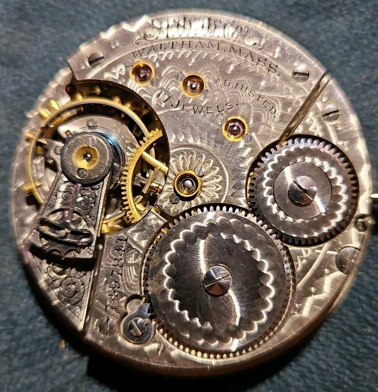Waltham Model 1888 16s 17j Adjusted Hunter Pocket Watch Movement