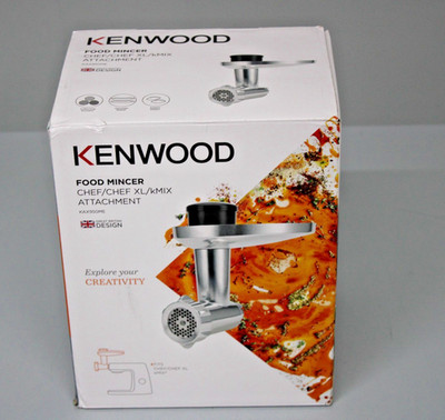 Kenwood Fleischwolf KAX950ME, Zubehör für Kenwood Küchenmaschinen, Silber NEU