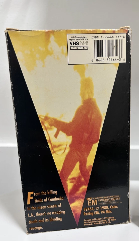 Trained to Kill VHS Tape, Rare HTF OOP 1988 80s Action Prism Video - Image 3 of 4