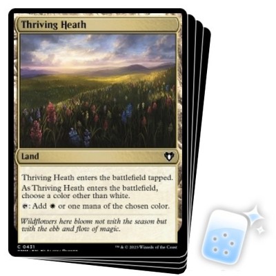 THRIVING HEATH X4 Commander Masters Magic MTG MINT CARD
