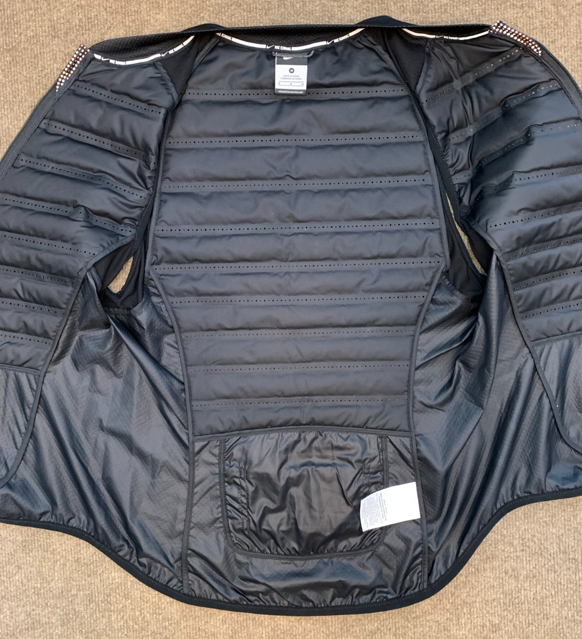 SACAI X NIKE Gilet Nike donna M Aeroloft flash corsa escursionismo riflettente 800 piumino d'oca zip