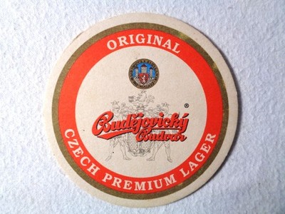 Bierdeckel, Bierfilz, CSSR, Tschechoslowakei, Budejovicky Premium Lager