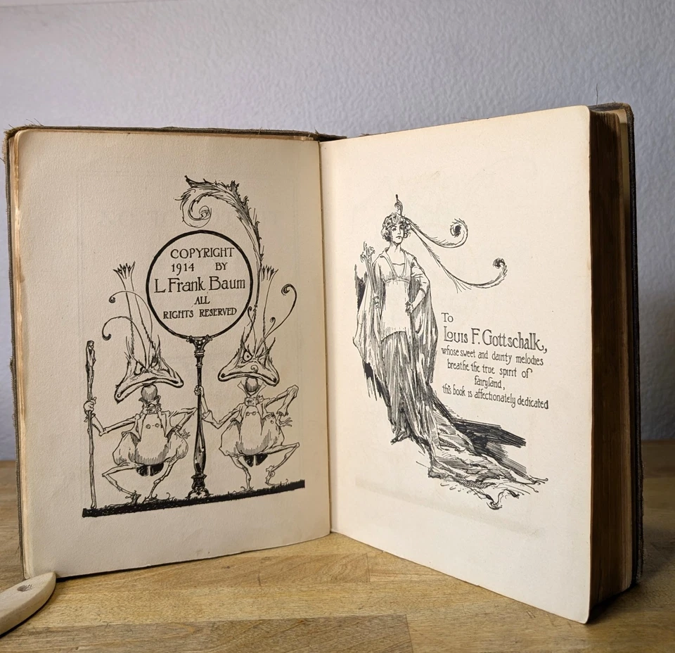 1914 Tik-Tok of Oz L. Frank Baum Vintage Antique Hardcover Wizard of Oz Book Foto 3 de 4