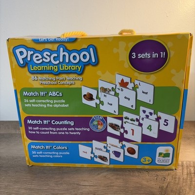 Let's Get Ready Preschool Learning Library 3-Sets ABC s, Colors, Numbers