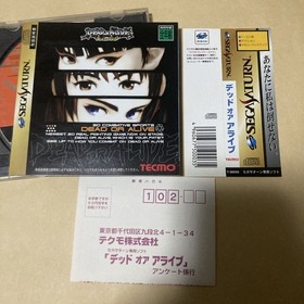 Ss Sega Saturn Dead Or Alive Obi With Postcard Software Doa