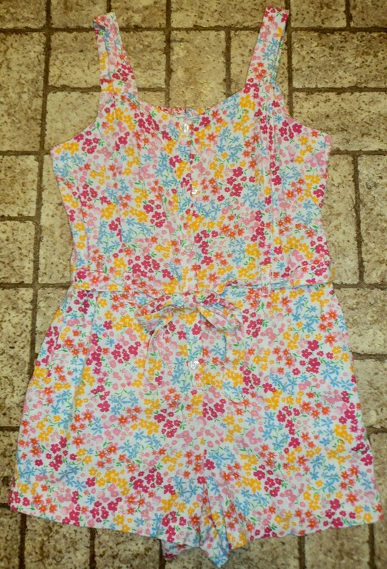 Old Navy Girl's Romper. Sz. XL 14-16. Smocked Back.