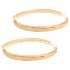 2 Bundles Bamboo Strips Decorative Materials Basket Weaving Tools Father Coil