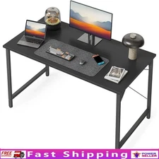 Minimalist Computer Desk Ergonomic Study Home Office Gaming Table Steel Frame US