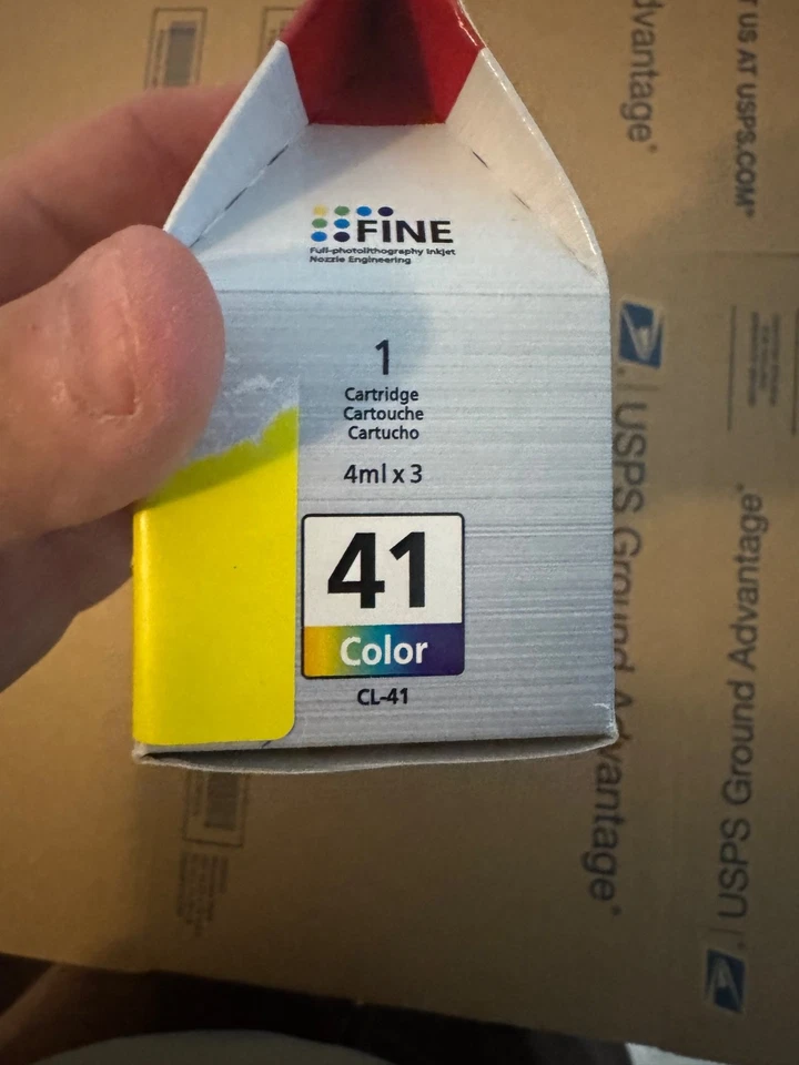 Genuine Canon OEM CL-41 Tri-Color Ink Cartridge - New & Sealed - Image 3 of 4