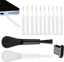 Phone Speaker Cleaning Kit - 13 Pcs Charger Port Cleaner Kit, Black